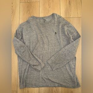 Men’s Ralph Lauren Heather Gray Long Sleeve Tee